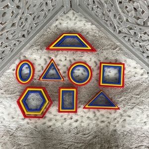 NWT! Geometric shapes sizes set boys girls OS educational STEM preschool play